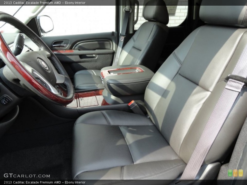 Ebony Interior Photo for the 2013 Cadillac Escalade Premium AWD #79619631
