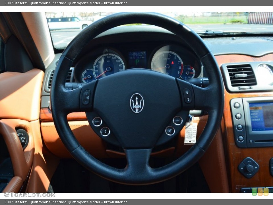 Brown Interior Steering Wheel for the 2007 Maserati Quattroporte  #79619900