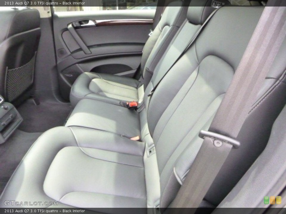 Black Interior Rear Seat for the 2013 Audi Q7 3.0 TFSI quattro #79620250