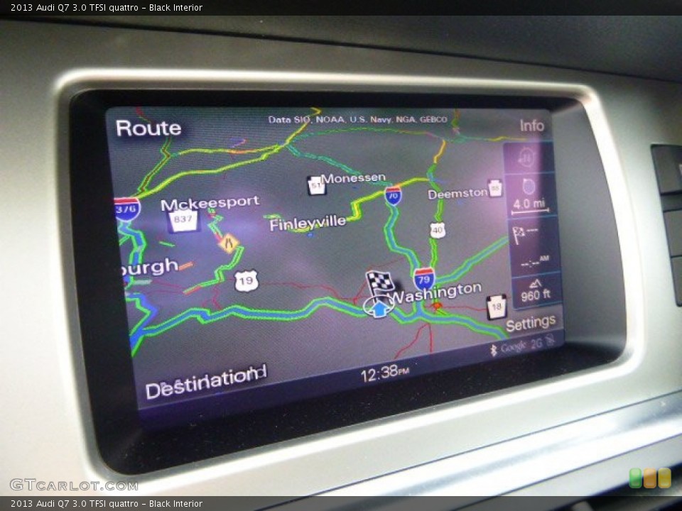 Black Interior Navigation for the 2013 Audi Q7 3.0 TFSI quattro #79620311