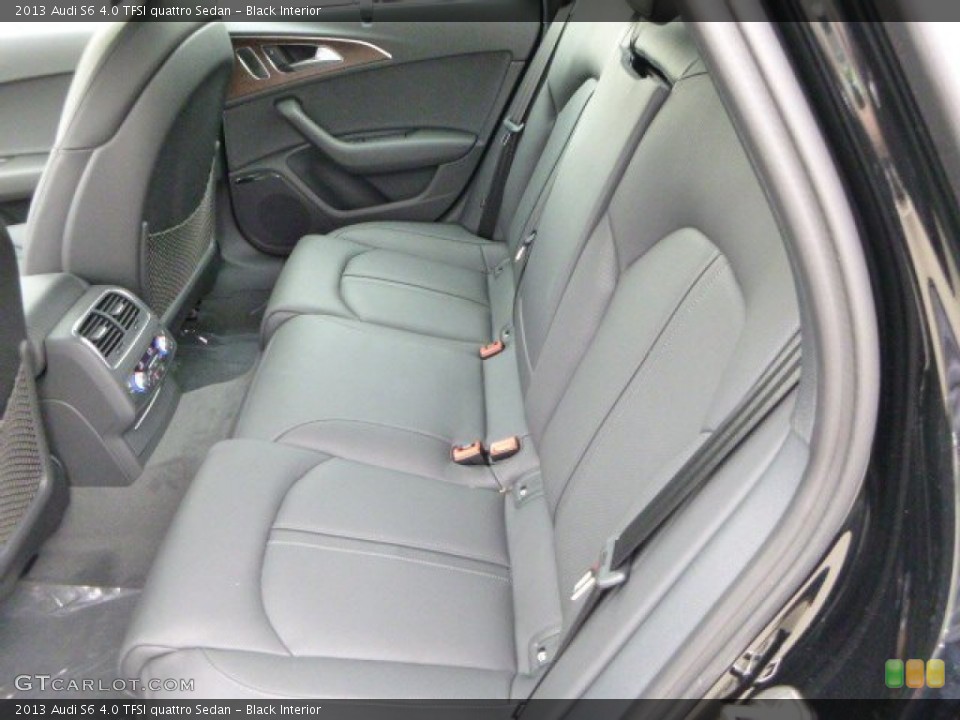 Black Interior Rear Seat for the 2013 Audi S6 4.0 TFSI quattro Sedan #79620706