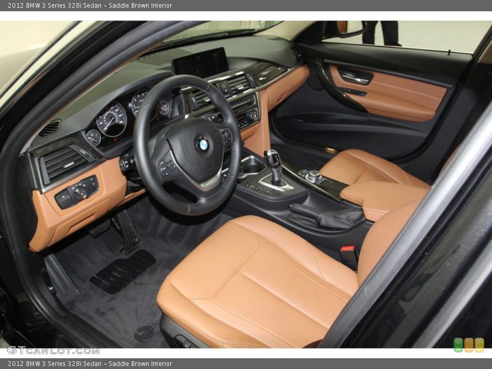 Saddle Brown Interior Prime Interior for the 2012 BMW 3 Series 328i Sedan #79621234