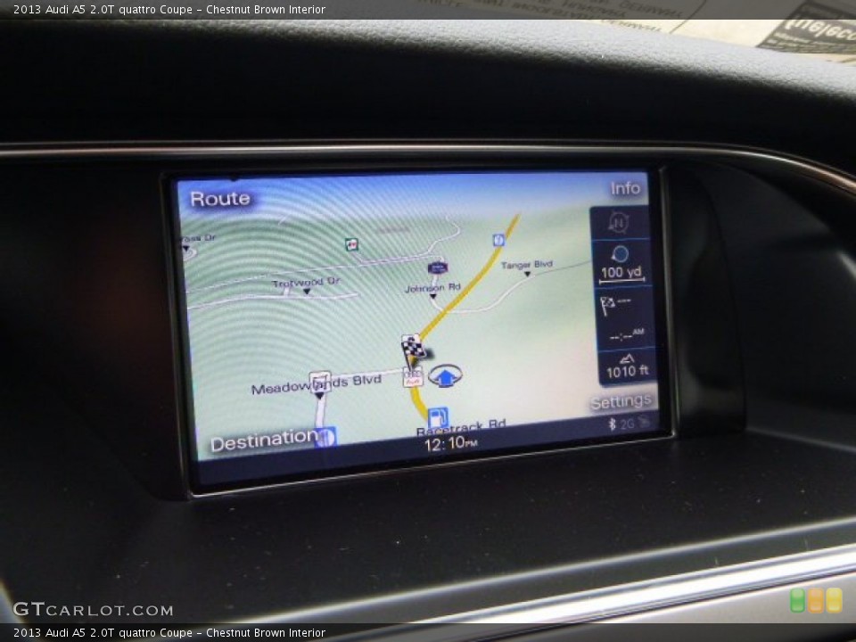 Chestnut Brown Interior Navigation for the 2013 Audi A5 2.0T quattro Coupe #79622130