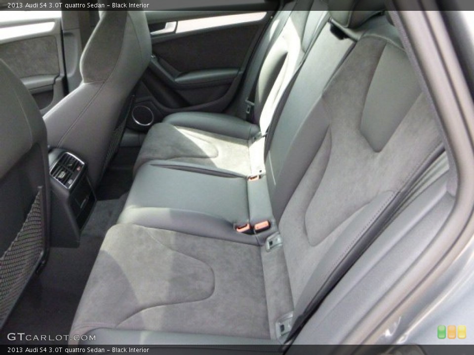 Black Interior Rear Seat for the 2013 Audi S4 3.0T quattro Sedan #79622773