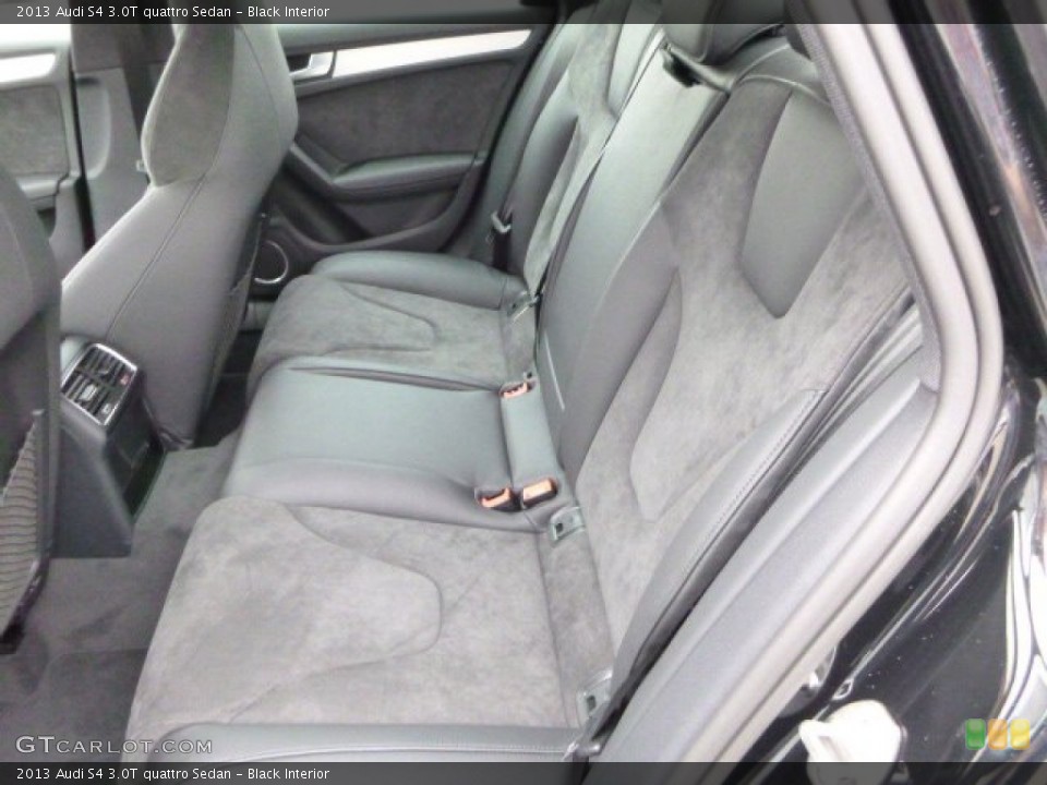 Black Interior Rear Seat for the 2013 Audi S4 3.0T quattro Sedan #79623708