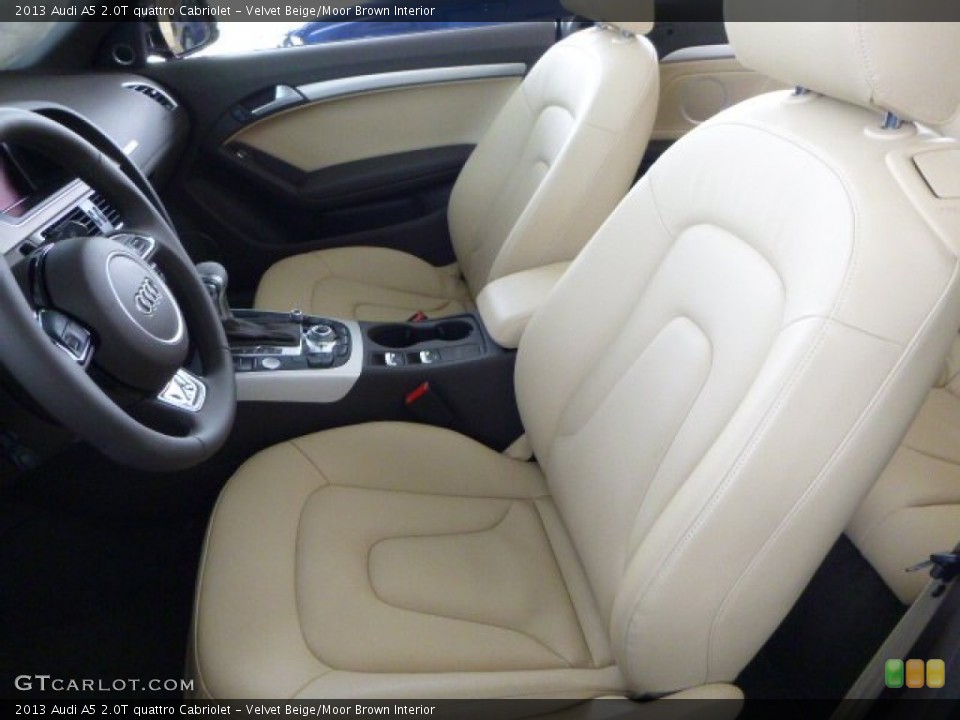 Velvet Beige/Moor Brown Interior Photo for the 2013 Audi A5 2.0T quattro Cabriolet #79623829