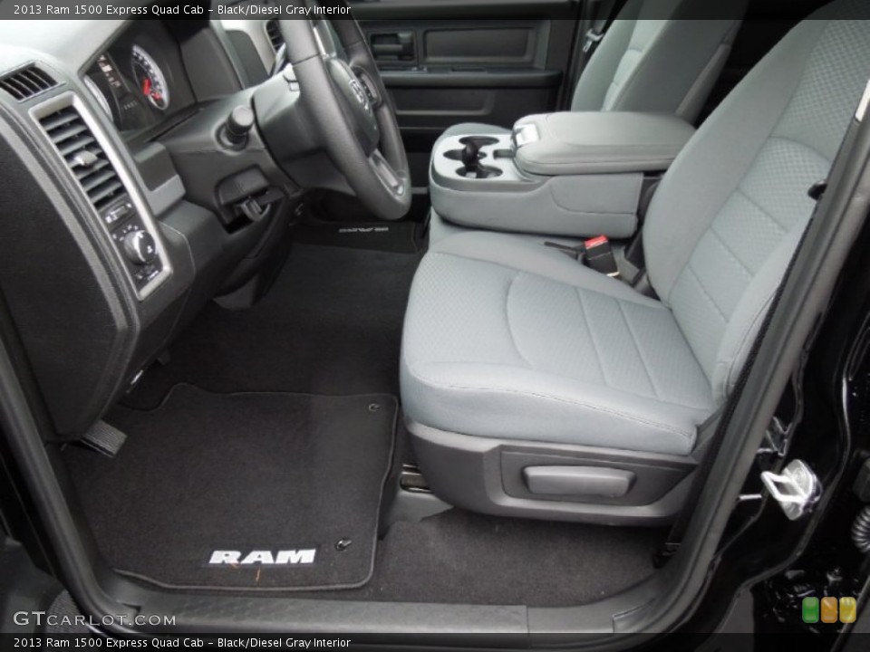 Black/Diesel Gray Interior Photo for the 2013 Ram 1500 Express Quad Cab #79623832