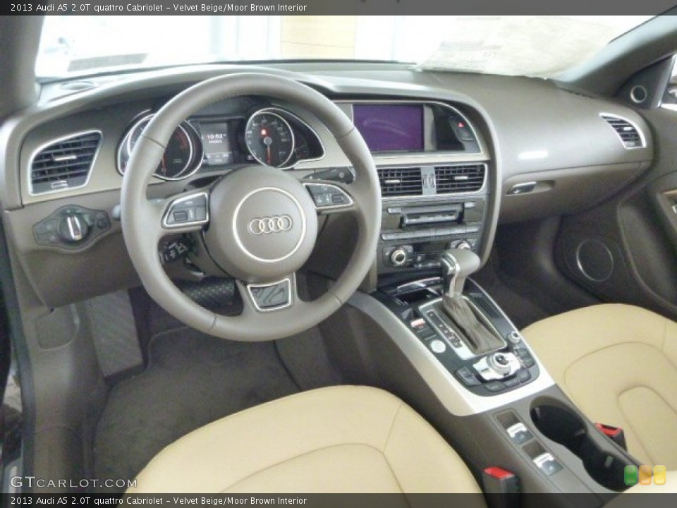 Velvet Beige/Moor Brown Interior Photo for the 2013 Audi A5 2.0T quattro Cabriolet #79623848