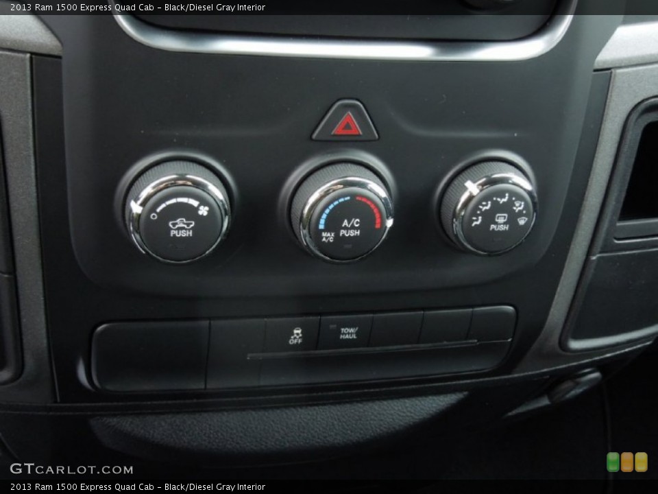 Black/Diesel Gray Interior Controls for the 2013 Ram 1500 Express Quad Cab #79623869