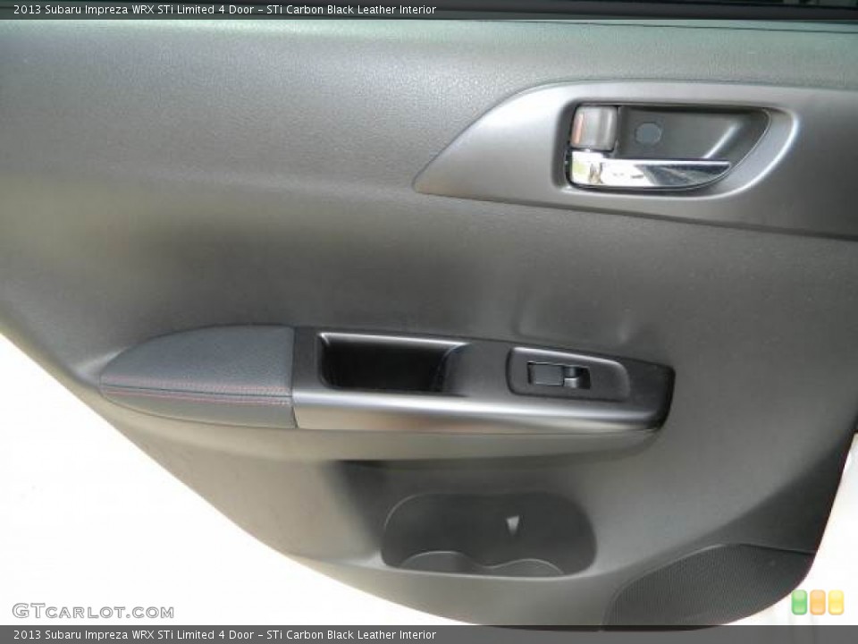 STi Carbon Black Leather Interior Door Panel for the 2013 Subaru Impreza WRX STi Limited 4 Door #79625725