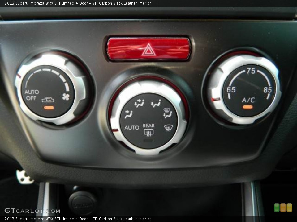 STi Carbon Black Leather Interior Controls for the 2013 Subaru Impreza WRX STi Limited 4 Door #79625743