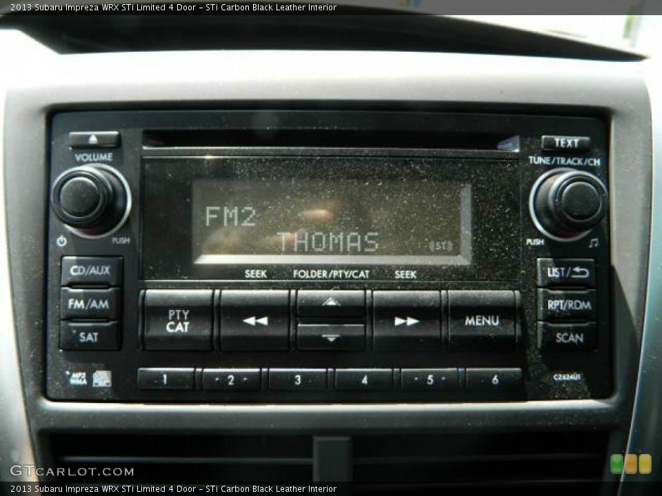 STi Carbon Black Leather Interior Audio System for the 2013 Subaru Impreza WRX STi Limited 4 Door #79625749