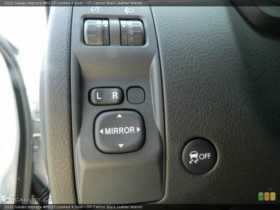 STi Carbon Black Leather Interior Controls for the 2013 Subaru Impreza WRX STi Limited 4 Door #79625764