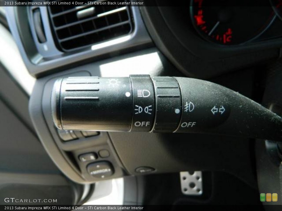 STi Carbon Black Leather Interior Controls for the 2013 Subaru Impreza WRX STi Limited 4 Door #79625770