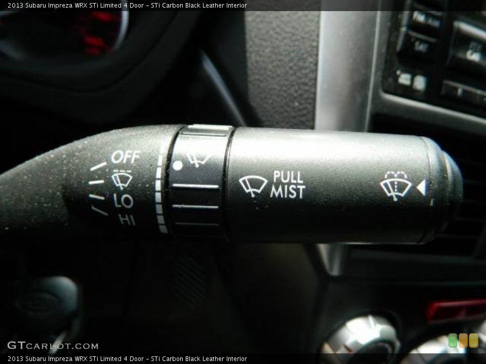STi Carbon Black Leather Interior Controls for the 2013 Subaru Impreza WRX STi Limited 4 Door #79625777