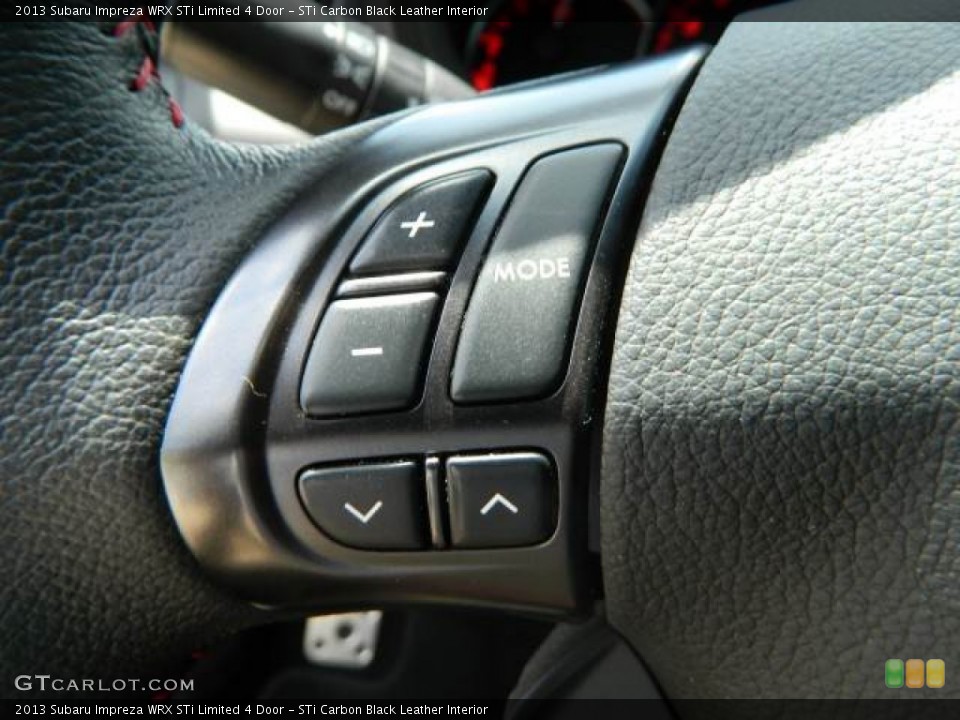 STi Carbon Black Leather Interior Controls for the 2013 Subaru Impreza WRX STi Limited 4 Door #79625784