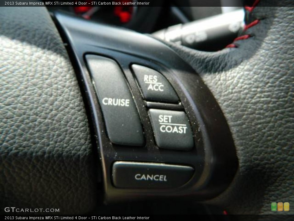 STi Carbon Black Leather Interior Controls for the 2013 Subaru Impreza WRX STi Limited 4 Door #79625789