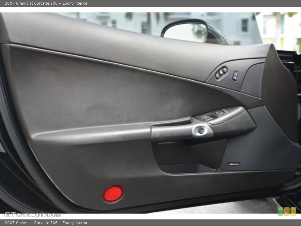 Ebony Interior Door Panel for the 2007 Chevrolet Corvette Z06 #79630451