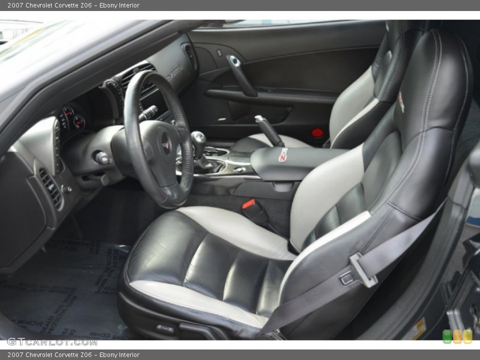 Ebony Interior Photo for the 2007 Chevrolet Corvette Z06 #79630463