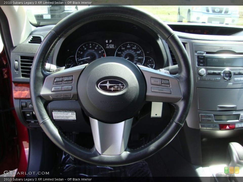 Off Black Interior Steering Wheel for the 2010 Subaru Legacy 3.6R Limited Sedan #79631354