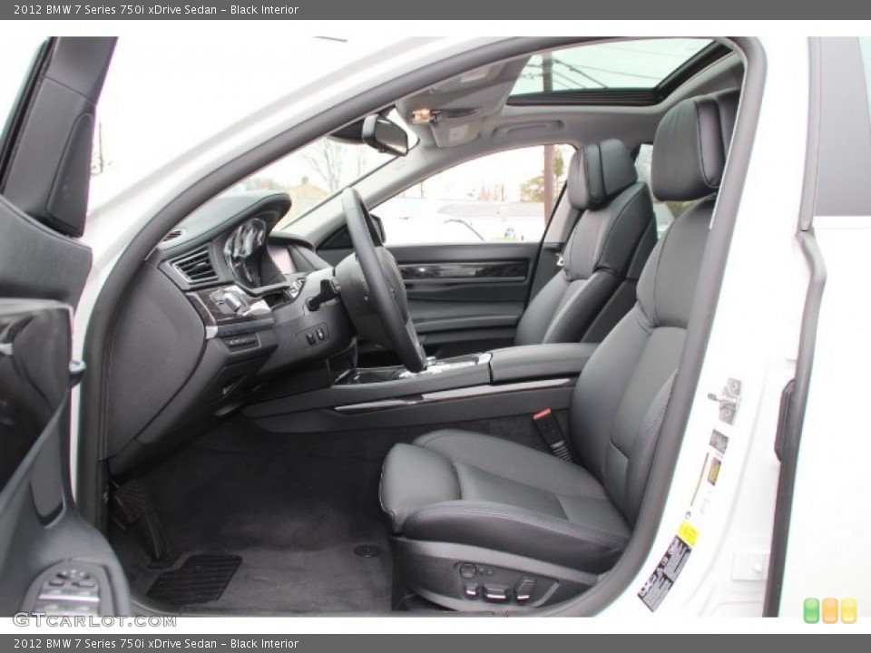 Black Interior Photo for the 2012 BMW 7 Series 750i xDrive Sedan #79631750