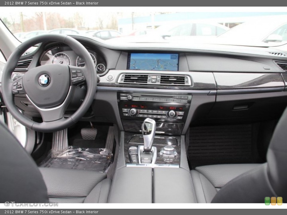 Black Interior Dashboard for the 2012 BMW 7 Series 750i xDrive Sedan #79631786