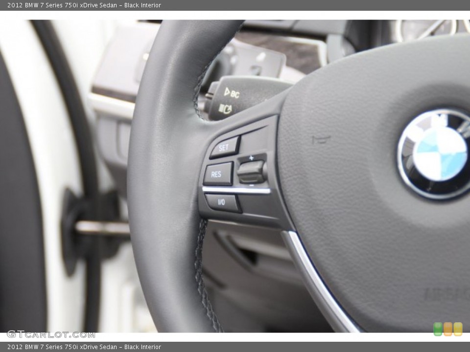 Black Interior Controls for the 2012 BMW 7 Series 750i xDrive Sedan #79631853