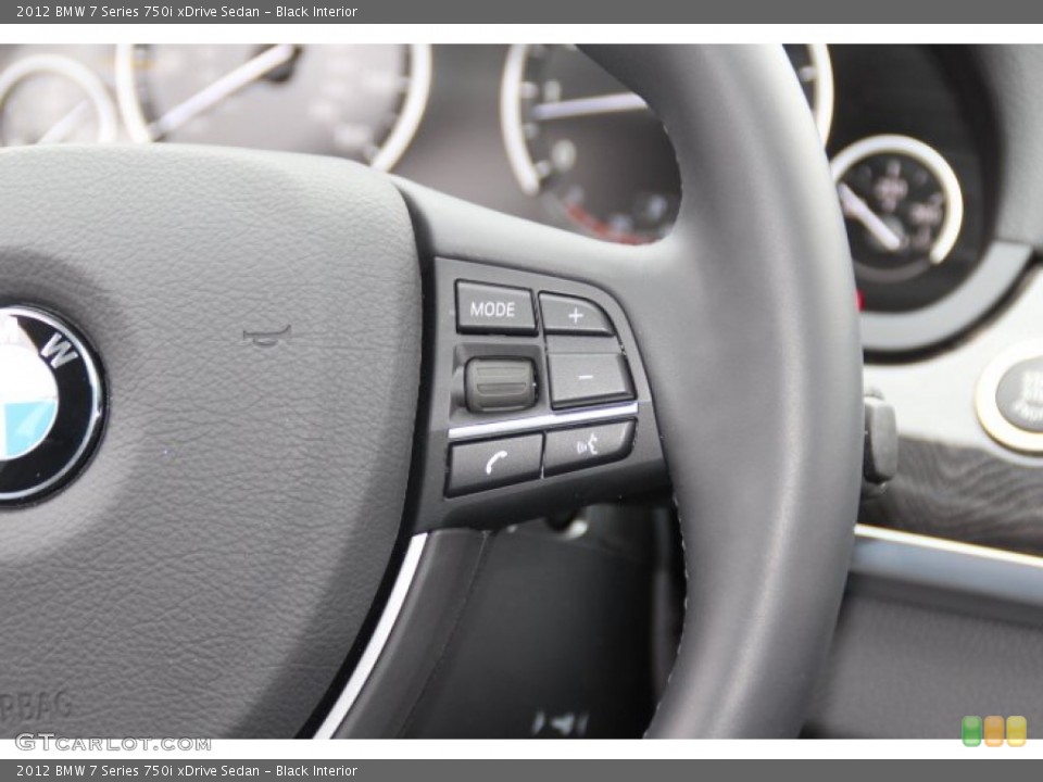 Black Interior Controls for the 2012 BMW 7 Series 750i xDrive Sedan #79631872