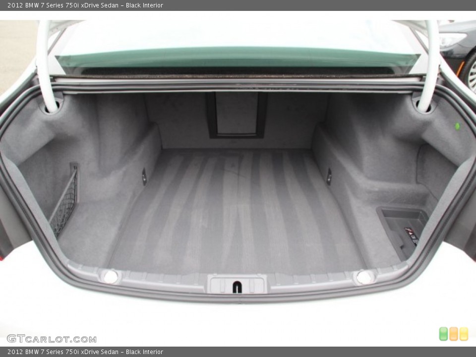 Black Interior Trunk for the 2012 BMW 7 Series 750i xDrive Sedan #79631920