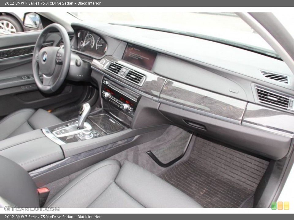 Black Interior Dashboard for the 2012 BMW 7 Series 750i xDrive Sedan #79632023