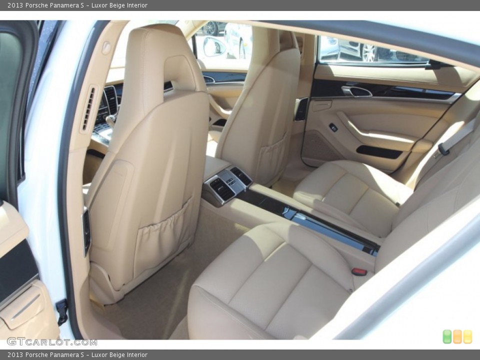 Luxor Beige Interior Rear Seat for the 2013 Porsche Panamera S #79632830