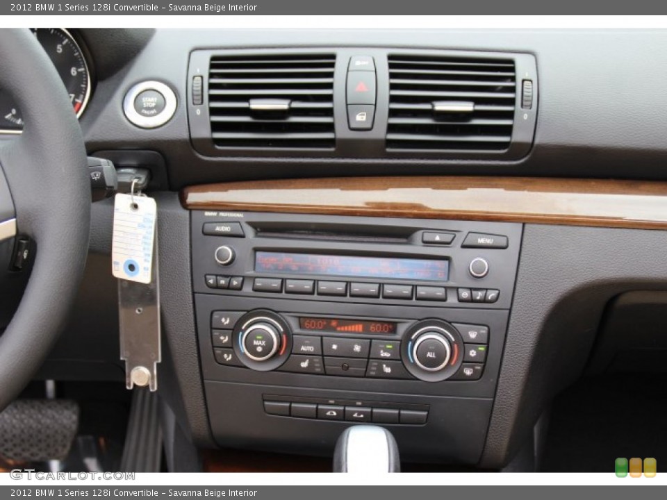 Savanna Beige Interior Controls for the 2012 BMW 1 Series 128i Convertible #79632922