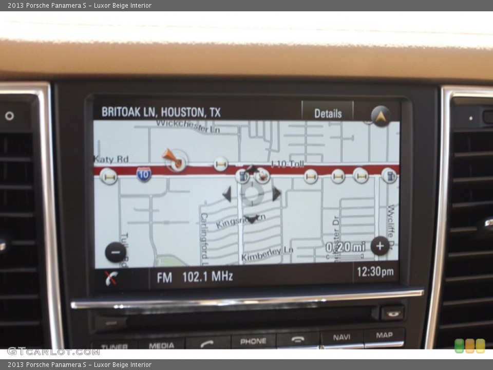 Luxor Beige Interior Navigation for the 2013 Porsche Panamera S #79632933