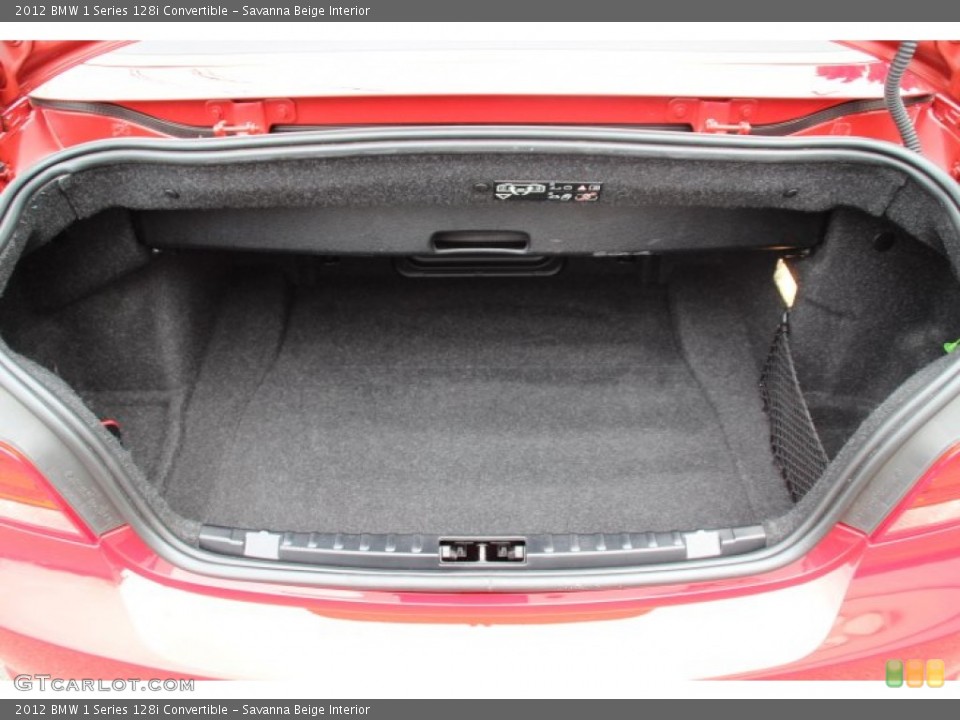 Savanna Beige Interior Trunk for the 2012 BMW 1 Series 128i Convertible #79633023