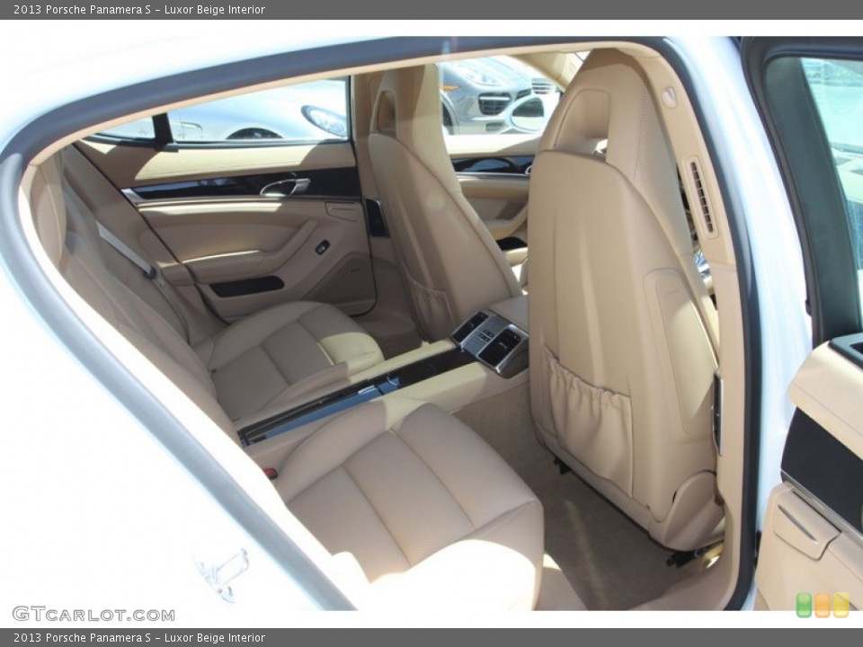 Luxor Beige Interior Rear Seat for the 2013 Porsche Panamera S #79633024