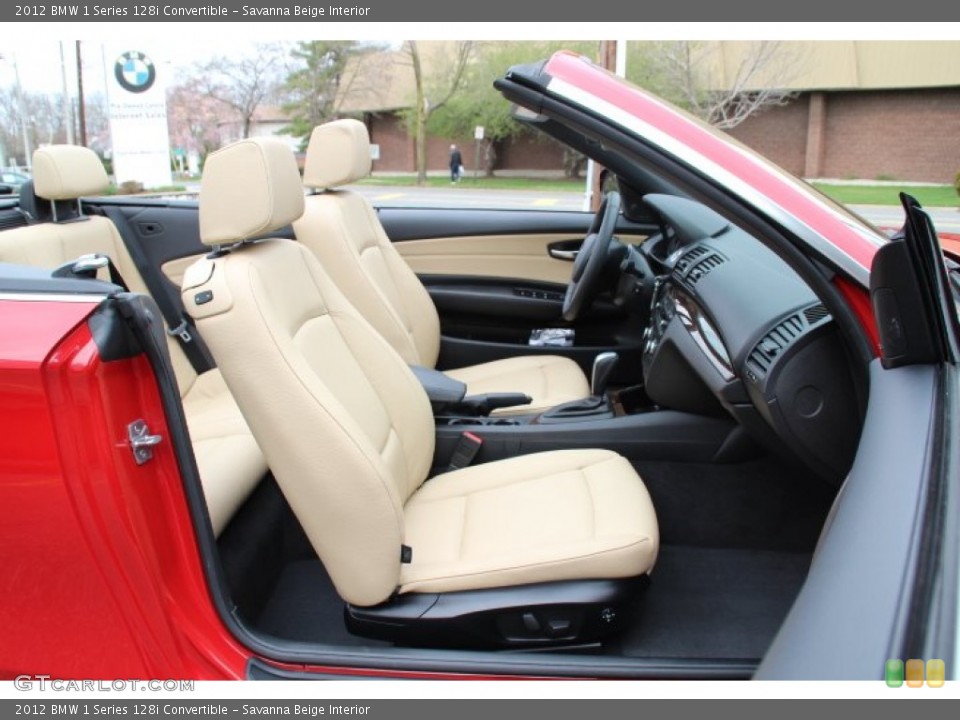 Savanna Beige Interior Photo for the 2012 BMW 1 Series 128i Convertible #79633108