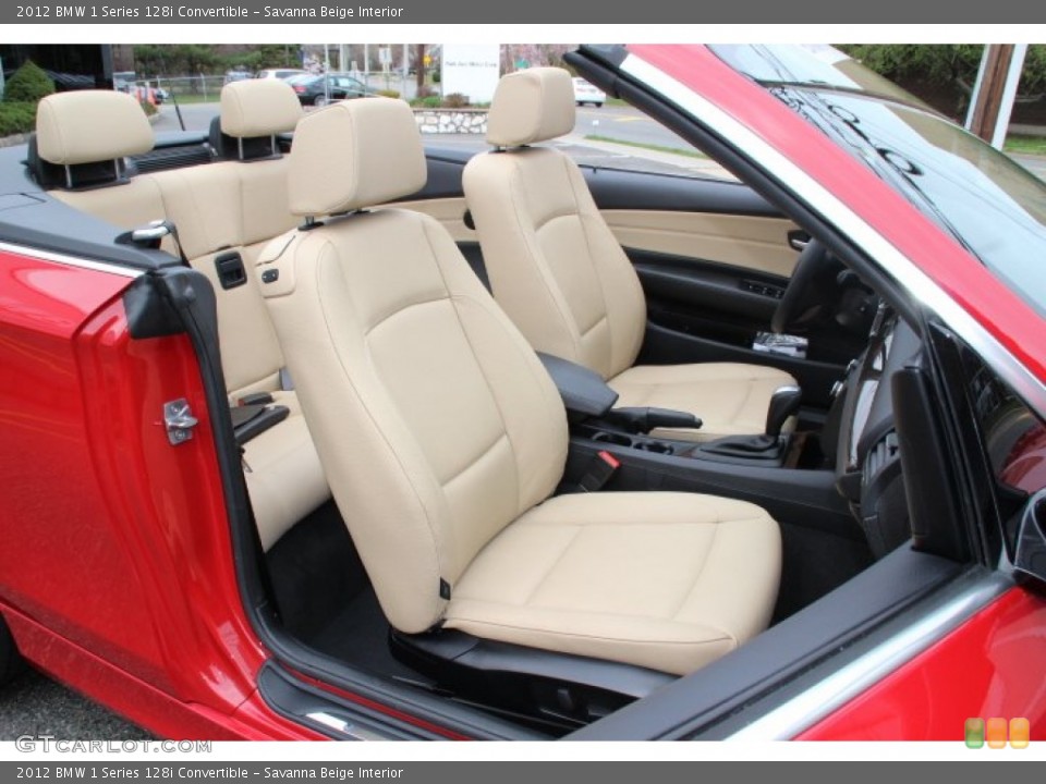 Savanna Beige Interior Photo for the 2012 BMW 1 Series 128i Convertible #79633124