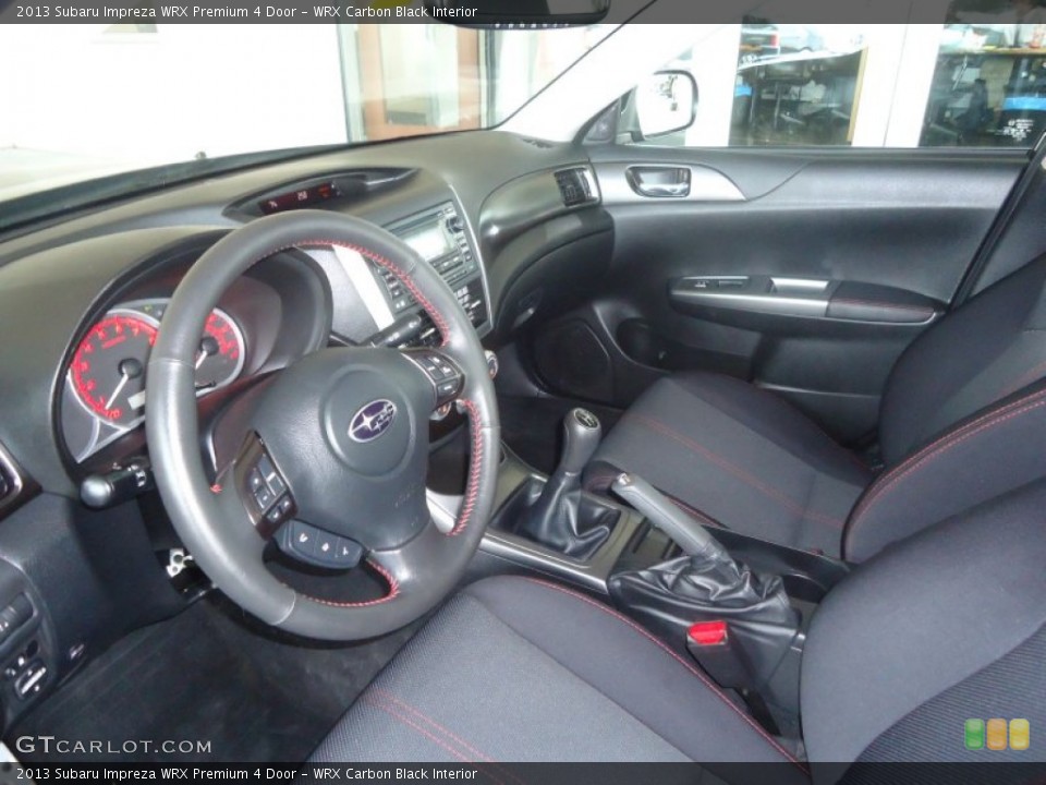 WRX Carbon Black Interior Photo for the 2013 Subaru Impreza WRX Premium 4 Door #79633255