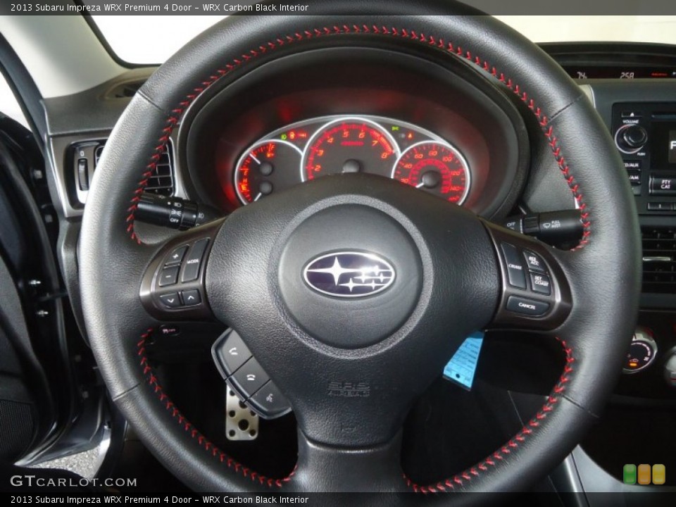 WRX Carbon Black Interior Steering Wheel for the 2013 Subaru Impreza WRX Premium 4 Door #79633289