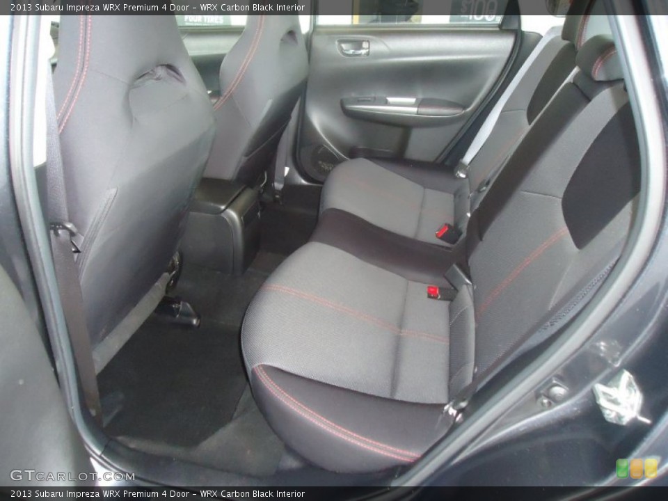 WRX Carbon Black Interior Rear Seat for the 2013 Subaru Impreza WRX Premium 4 Door #79633505