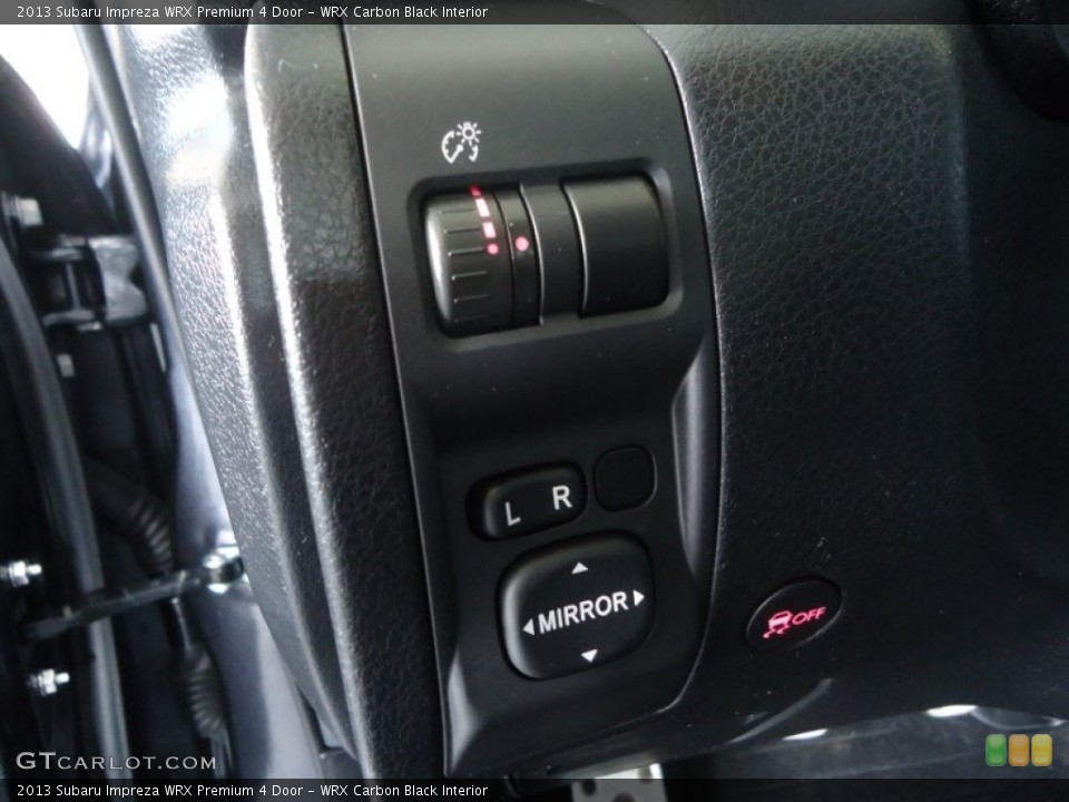 WRX Carbon Black Interior Controls for the 2013 Subaru Impreza WRX Premium 4 Door #79633841