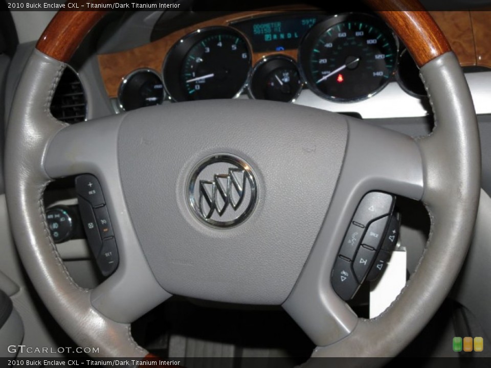 Titanium/Dark Titanium Interior Steering Wheel for the 2010 Buick Enclave CXL #79634087