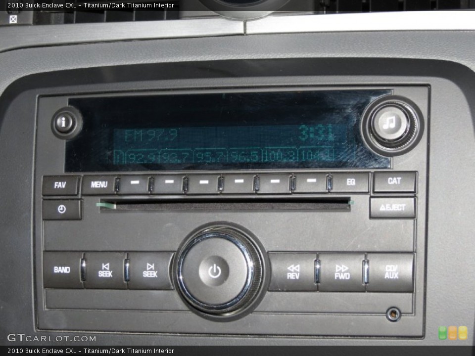 Titanium/Dark Titanium Interior Audio System for the 2010 Buick Enclave CXL #79634104
