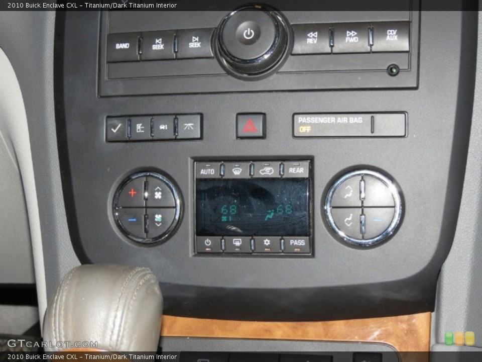 Titanium/Dark Titanium Interior Controls for the 2010 Buick Enclave CXL #79634121