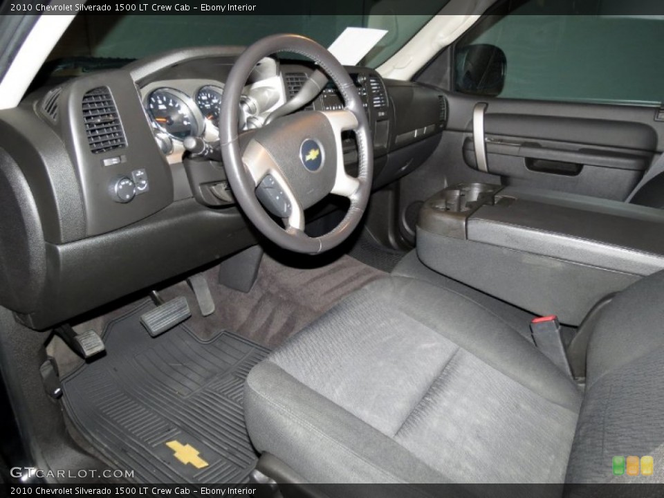 Ebony Interior Photo for the 2010 Chevrolet Silverado 1500 LT Crew Cab #79634511