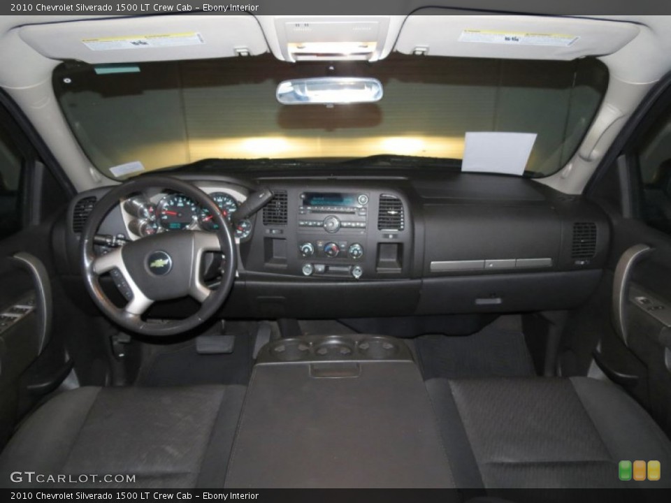 Ebony Interior Dashboard for the 2010 Chevrolet Silverado 1500 LT Crew Cab #79634537