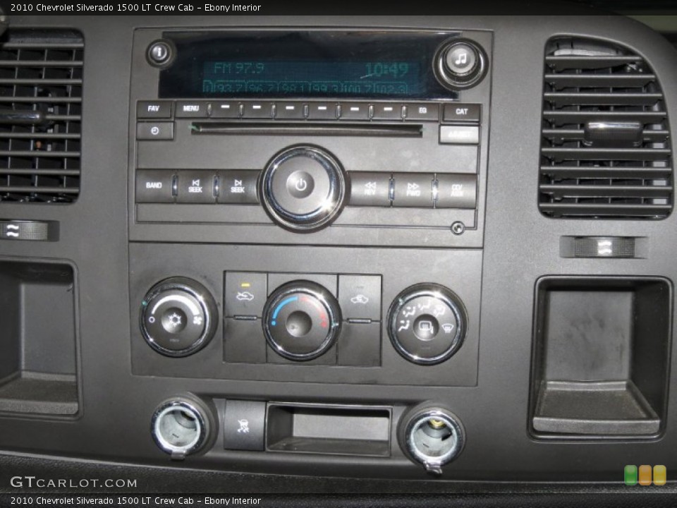 Ebony Interior Controls for the 2010 Chevrolet Silverado 1500 LT Crew Cab #79634591