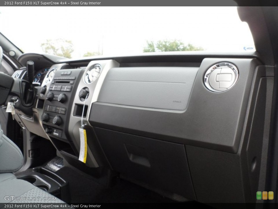 Steel Gray Interior Dashboard for the 2012 Ford F150 XLT SuperCrew 4x4 #79634645