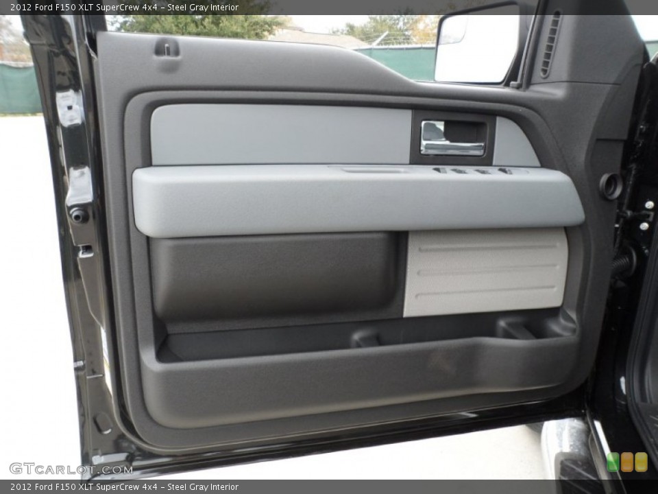 Steel Gray Interior Door Panel for the 2012 Ford F150 XLT SuperCrew 4x4 #79634702