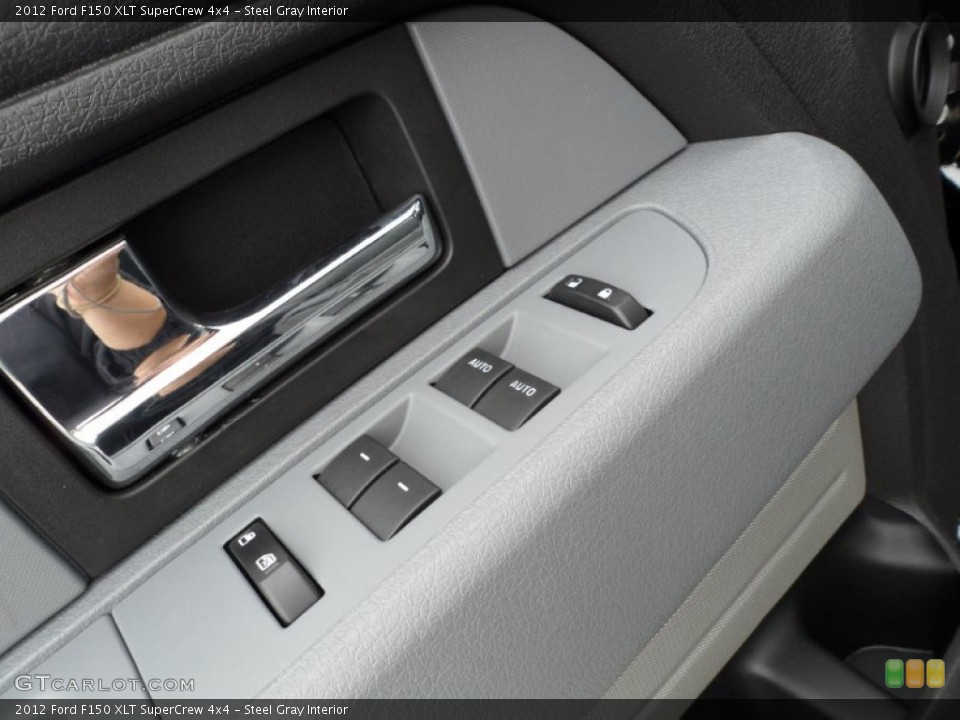 Steel Gray Interior Controls for the 2012 Ford F150 XLT SuperCrew 4x4 #79634721